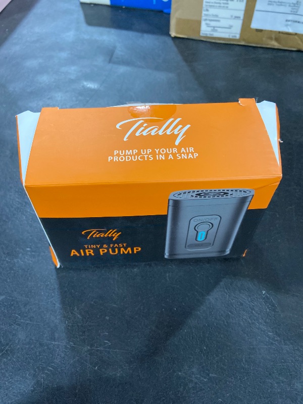 Photo 1 of TIALLY Portable Air Pump for Inflatables - Fast Inflation Mini Electric Air Pump with Long-Lasting Rechargeable Battery, Inflates Deflates Pool Floats, Air Mattress, Boats, Inflatable Toys & Cushions