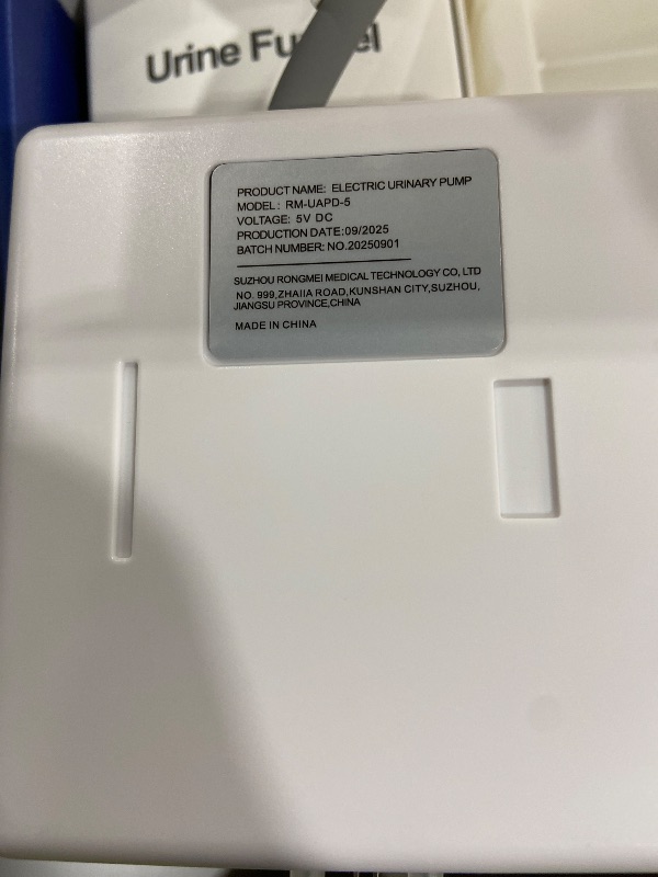 Photo 1 of Electric Male Urine Collector Portable Wearable Urinal Device with Silicone Cup USB Rechargeable Pump for Elderly and Outdoor Use