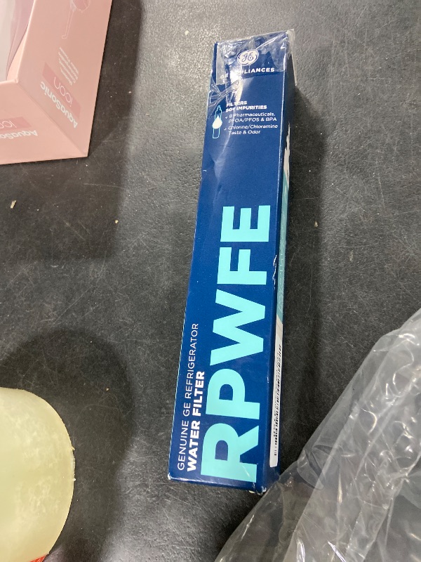 Photo 1 of GE RPWFE Refrigerator Water Filter, Genuine Replacement Filter, Certified to Reduce Lead, Sulfur, and 50+ Other Impurities, Replace Every 6 Months for Best Results, Pack of 1