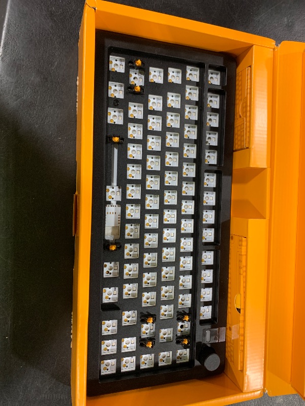 Photo 1 of Glorious Gaming - GMMK 3 PRO Barebones Custom Keyboard Kit w/Knob, Custom Modular Aluminum Body & Gasket System, Hotswappable 75% Keyboard, Sound Dampening Foam, Aluminum Switch Plate ANSI (Black)