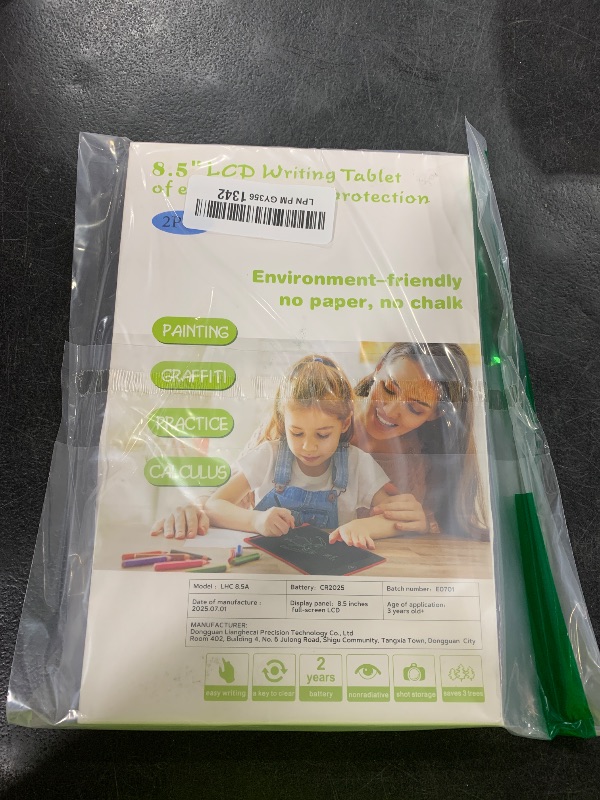 Photo 1 of [2 Pack] Genialba LCD Writing Tablet 8.5-Inch Colorful Doodle Board, Toddler Learning Educational Toys Gifts for 3-8 Years Old Girls and Boys, Electronic Drawing Pad for Kids (Black&White)