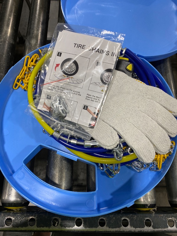 Photo 1 of Snow Chains for Tesla Model Y, Auto-locking Cable Traction Tire Chain, Tesla Accessories 2023 2024, Set of 2