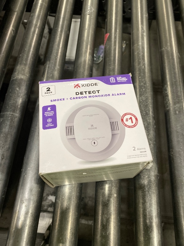 Photo 1 of Kidde & Carbon Monoxide Detector, AA Battery Powered, LED Warning Light Indicators, 2 Pack