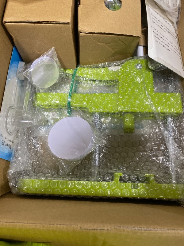 Photo 1 of Happizza Button Maker Machine Multiple-Sizes - Pin Maker Machine 1.25 inch+2.25 inch, Interchangeable Button-models Badge Button Press Machine with 200 Sets 32+58mm Button Maker Supplies&Circle Cutter