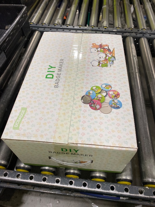 Photo 1 of Happizza Button Maker Machine Multiple-Sizes - Pin Maker Machine 1.25 inch+2.25 inch, Interchangeable Button-models Badge Button Press Machine with 200 Sets 32+58mm Button Maker Supplies&Circle Cutter