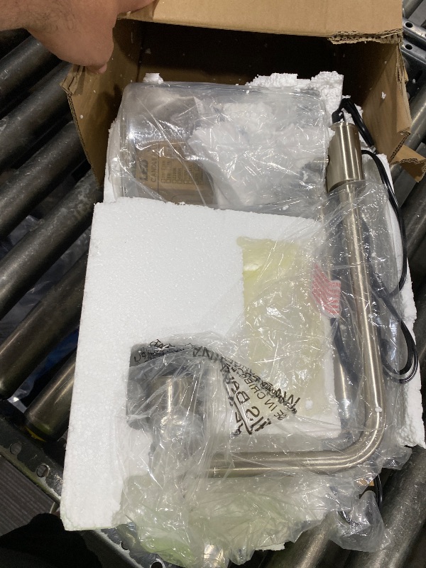 Photo 1 of ?Upgraded?Dimmable Floor Lamp for Living Room with Glass Lampshade, Brushed Nickel Modern Floor Lamp with 900LM LED Bulb Included, Bright Standing Tall Lamp for Bedroom, Office, Reading Room, Corner