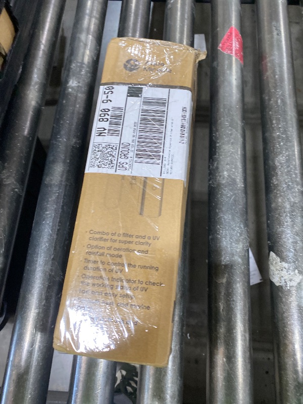 Photo 1 of AquaMiracle Aquarium Filter with U - V Light & Filter Sponge, Fish Tank Filter with Timer for Green Water, Turtle Filter with Aeration & Rainfall Mode for Aquarium 20-70 Gallon