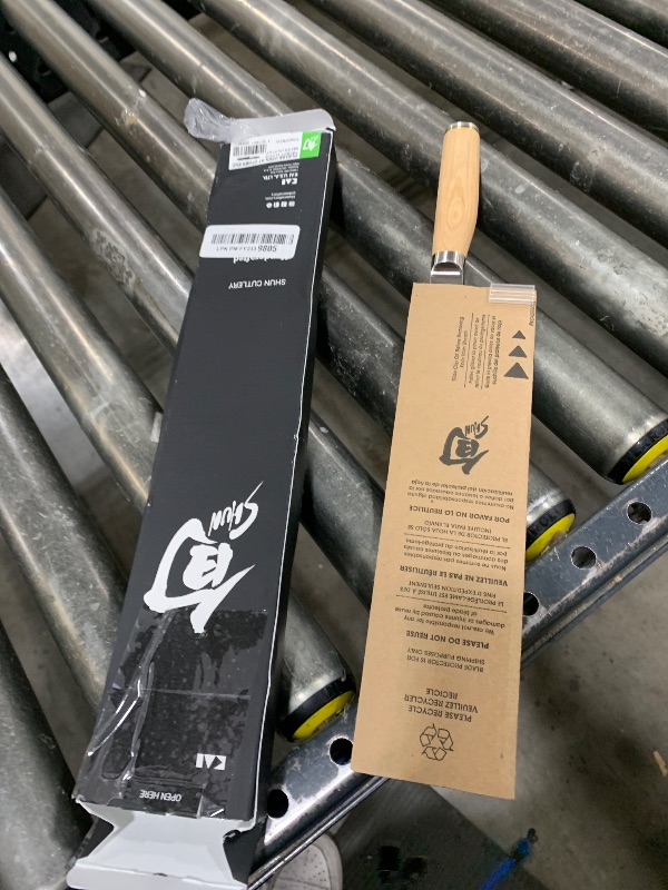 Photo 1 of Shun Premier Blonde 6.5" Master Utility Knife, Handcrafted Japanese Knife, VG-MAX Core with Damascus Stainless Steel Cladding, Pakkawood Handle, Precision and Sharpness for Professional and Home Chefs