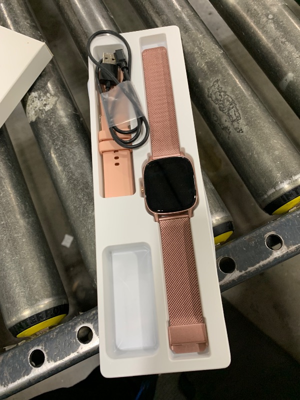 Photo 1 of Smart Watch for Women, Answer/Make Call,1.85'' Ultra-Clear Screen Fitness Tracker with Heart Rate/Sleep/SpO2 Monitor,Smartwatch for iPhone/Samsung/Android,120+ Sport Modes,IP68 Waterproof with 2 Bands