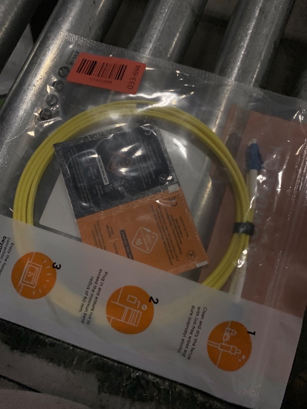 Photo 1 of BEYONDTECH 2m (6.56ft) LC to LC Fiber Patch Cable – (5 Pack) UPC Single-Mode Duplex Fiber Optic Cable – 9/125µm core, Compatible with OS1 & OS2 – LSZH PUREOptics Series