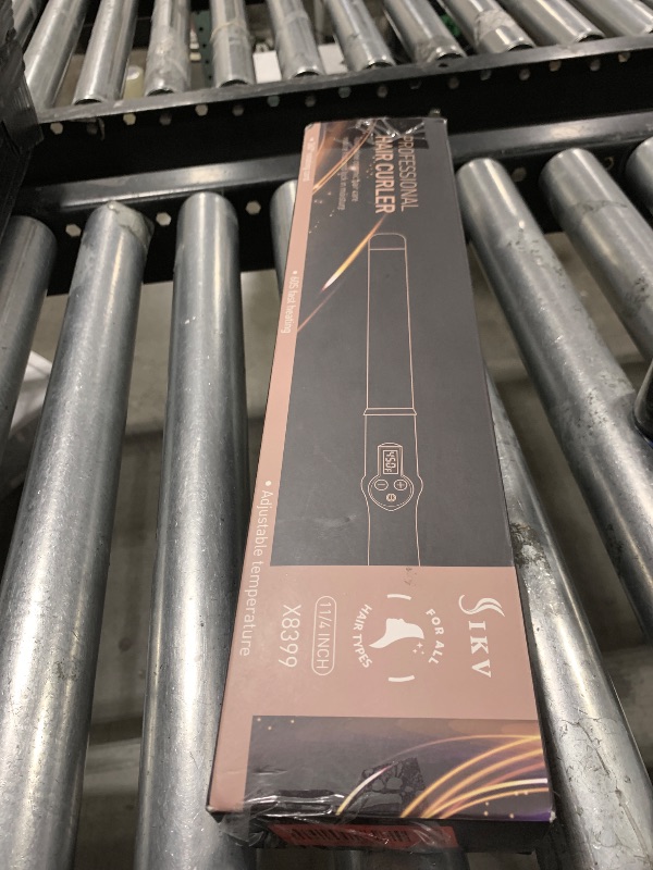 Photo 1 of 1 1/4 Inch Curling Wand Ceramic Long Barrel,1.25 Inch Curling Wand Iron for Long Hair,Dual Voltage Hair Curling Wand