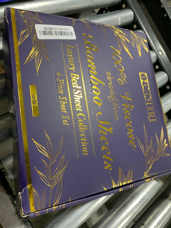 Photo 1 of DECOLURE 100% Viscose Derived from Bamboo Sheets King Size - Luxury 4 Pc Naturally Cooling Sheets, Ultra Soft Bed Set - Deep 17" Pockets, Durable Double Stitching, Oeko Tex Standard (Creme)