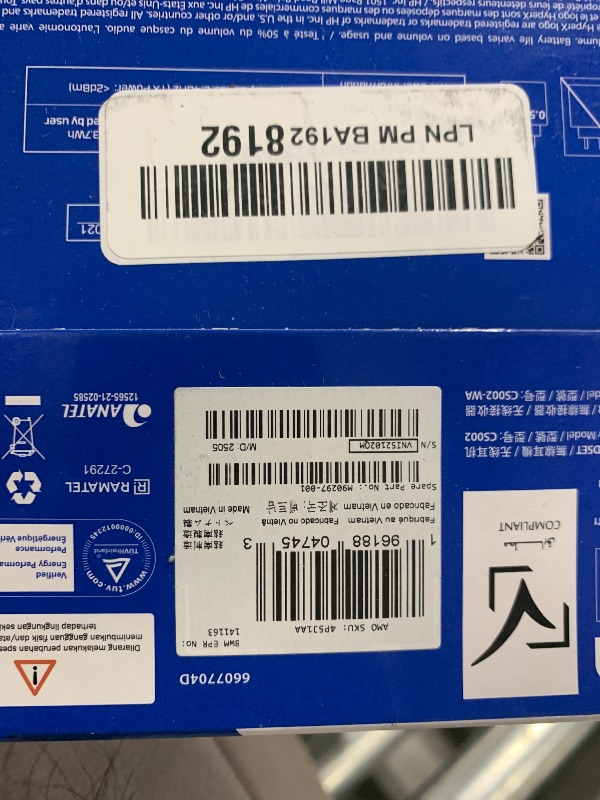 Photo 1 of HyperX HHSS1C-KB-WT/G Cloud Stinger Core – Wireless Gaming Headset, for PS4, PS5, PC, Lightweight, Durable Steel Sliders, Noise-Cancelling Microphone - White