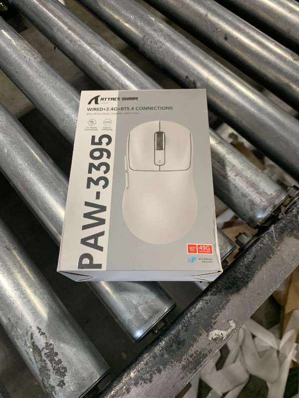 Photo 1 of ATTACK SHARK X3 Wireless Gaming Mouse, 49g Ergonomic Computer Mouse, Triple Modes PAW3395 26K DPI Optical Sensor, 200h Battery Life, Programmable Buttons, Gaming Accessories for PC/Laptop/Mac (Berry)