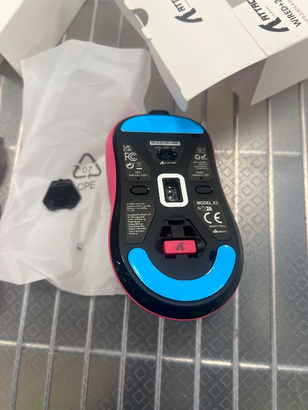 Photo 1 of ATTACK SHARK X3 Wireless Gaming Mouse, 49g Ergonomic Computer Mouse, Triple Modes PAW3395 26K DPI Optical Sensor, 200h Battery Life, Programmable Buttons, Gaming Accessories for PC/Laptop/Mac (Berry)