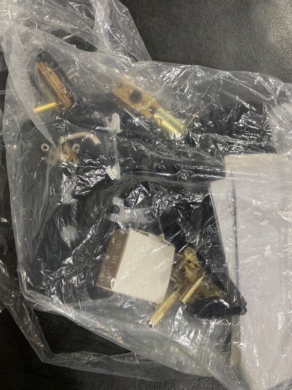 Photo 1 of Wi-Fi Smart Deadbolt Lock with Handle Sets, Miuedo Keyless Entry Door Lock for Front Door, Compatible with Alexa & Google Assistant, Auto Locking-Black