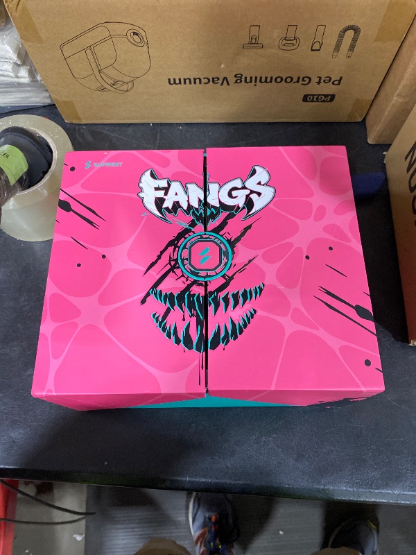 Photo 1 of SUPRENT Fangs Professional Barber Clippers - High-Performance 13,000 RPM Vector Motor Hair Clipper Barber Trimmer Set, Professional Haircutting Kit with AI Speed Control, Patented U-Teeth Blade (PINK)