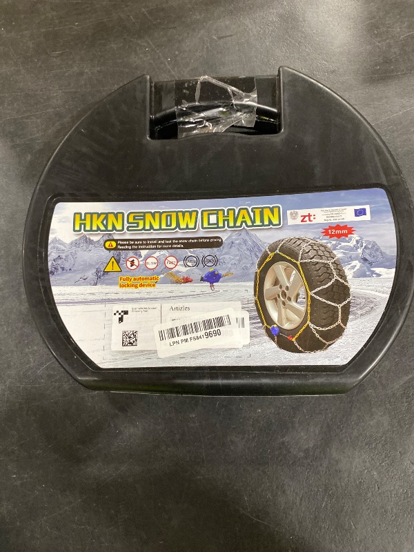 Photo 1 of Auto Tightening Snow Chains Tire Chains For Cars Suv Pickup Trucks - Auto Tightening 1 Min Quick Fit AND Easy Installation, Reusable Universal Emergency Traction Snow Chains - Set of 2?HKN120?