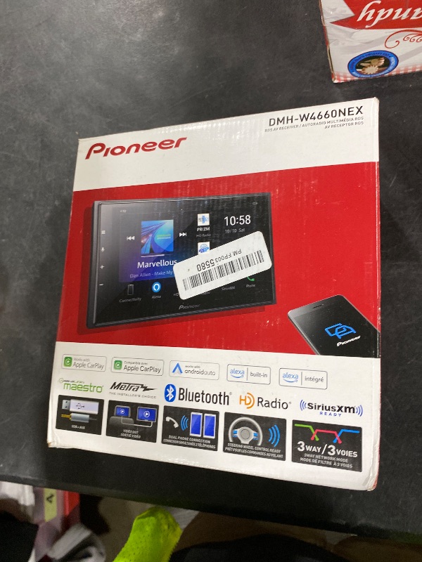 Photo 1 of Pioneer DMH-W4660NEX 6.8" Capacitive Touchscreen, Double Din – Wireless & Wired Apple CarPlay & Android Auto, Amazon Alexa Built-in, Bluetooth, HD Radio, Backup Camera, FLAC, Hi-Volt RCA