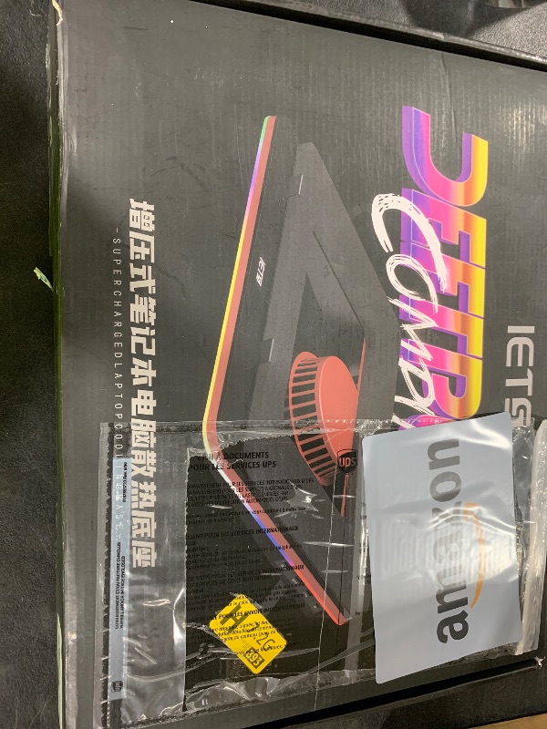 Photo 1 of IETS GT500 Powerful Turbo-Fan (5000 RPM) RGB Laptop Cooling Pad with Infinitely Variable Speed,Seal Foam for Rapid Cooling Gaming Laptop,Dust Filter for Protect Laptop,13-17.3inch Laptop Cooler