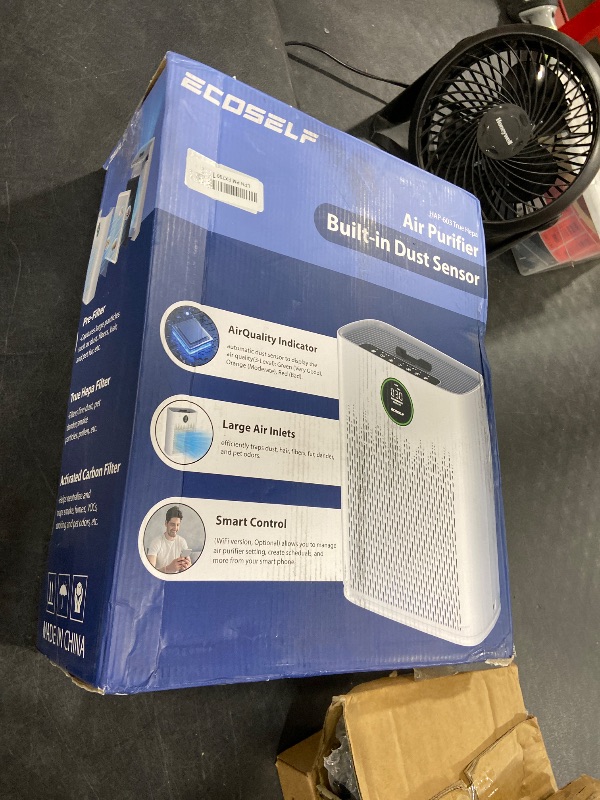 Photo 1 of Air Purifiers for Home Large Room, Cover Up to 2400 Ft² with True HEPA Filter, Smart Mode, PM2.5 Air Quality Display, 22dB Sleep Mode, Aromatherapy with 2X-Purification & 360°Air Outlet, HAP603