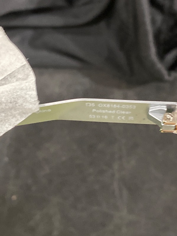 Photo 1 of Oakley OX8184 Eyeglasses Bundle: OX 8184 EXCHANGE R 818403 Polished Clear/Demo Lens and Universal Anti-slip Silicone Leash