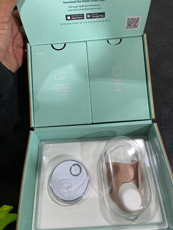 Photo 1 of Owlet Dream Sock® - FDA-Cleared Smart Baby Monitor - Track Live Pulse (Heart) Rate, Oxygen in Infants - Receive Notifications - Dusty rose