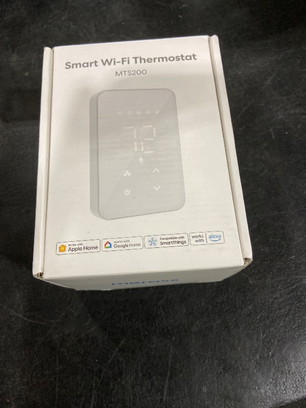 Photo 1 of meross Smart Thermostat for Electric Baseboard and in-Wall Heaters Work with HomeKit, Alexa and Google Home, 120V-240V Wi-Fi Programmable Thermostat with Easy Install, Energy Saving, 4 Wires Needed