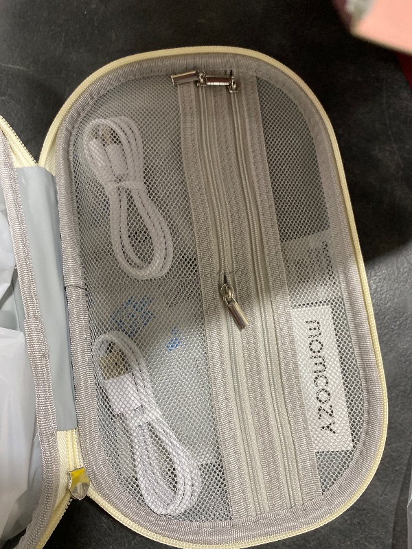 Photo 1 of Momcozy M5 Smart APP Controlled Wearable Breast Pump, Hands-Free Wireless Electric Pump, 3 Modes 9 Suction Levels, BPA-Free, Portable Lightweight, 24mm Flange, 2-Pack Quill Gray