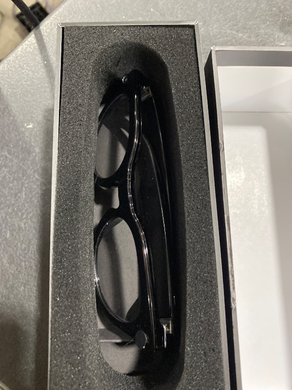 Photo 1 of AI Smart Glasses with Camera, 2K Camera Glasses,12MP Video Recording Glasses, Real Time Translation, AI Voice Assistant,Sunglasses with 3 Pack Lenses - Photochromic Lenses,Purple and Blue Lenses