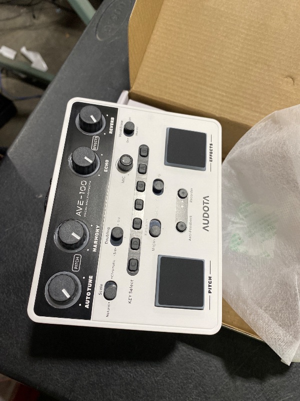 Photo 1 of AVE-100 Vocal Effects Processor with Auto Pitch Correction/Harmony/Echo/Reverb, Smart Anti-Feedback & VocalErase OTG Recording Vocal Processor for Live Singing Streaming Home Studio