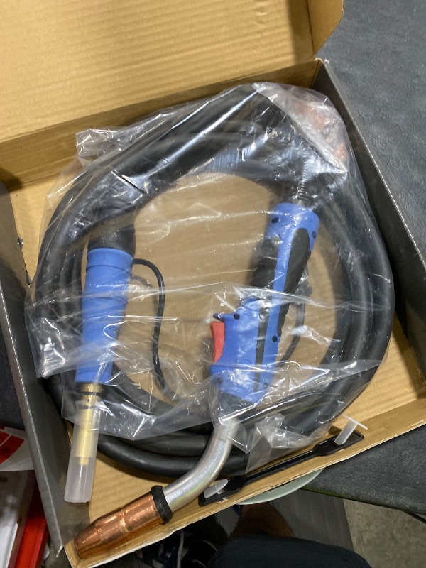 Photo 1 of Mig Welding Torch Stinger fits Miller M25 M-25 169598 Millermatic 200 210 212 250 250X 251 252 250Amp 15ft Miller Welder Replacement with MIG Welding Gun Kit .030" .035" 45" Tip-Nozzle-Diffuser