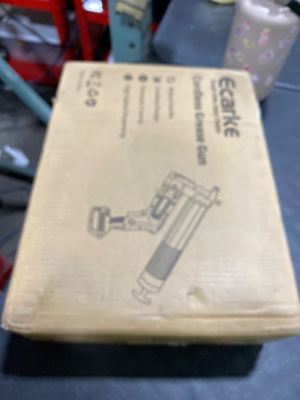 Photo 1 of Ecarke Cordless Grease Gun Compatible with DeWalt 20V Battery, 12000PSI Max Electric Grease Gun, Dual Pistol & in-Line Grip, Works with Bulk & Cartridge Grease, with 39" Hose & 4 Couplers (Tool Only)