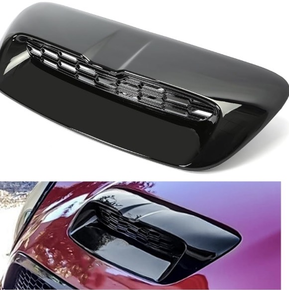Photo 1 of Kojem Hood Bonnet Air Intake Vent Scoop Cover Compatible with 2007-2013 Mini Cooper S R55 R56 R57 R58 R59 Black