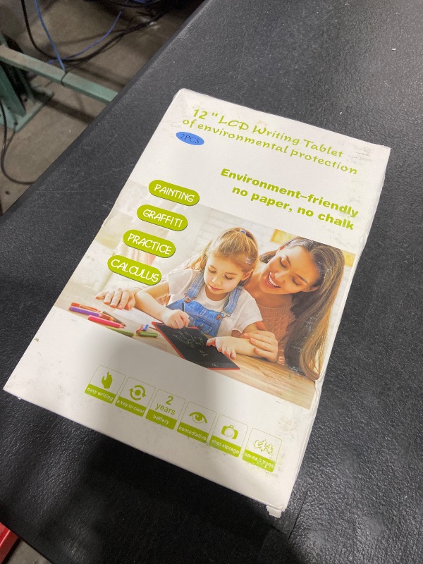 Photo 1 of [2 Pack] Genialba LCD Writing Tablet 12-Inch Colorful Doodle Board, Toddler Learning Educational Toys Gifts for 3-8 Years Old Girls and Boys, Electronic Drawing Pad for Kids (Black&White)