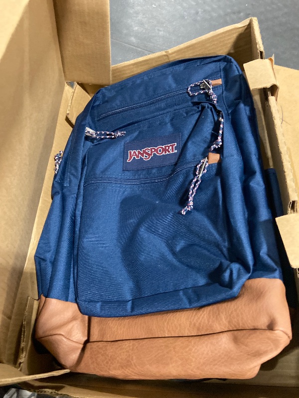 Photo 1 of JanSport Cool Backpack, with 15-inch Laptop Sleeve - Large Computer Bag Rucksack with 2 Compartments, Ergonomic Straps, Navy