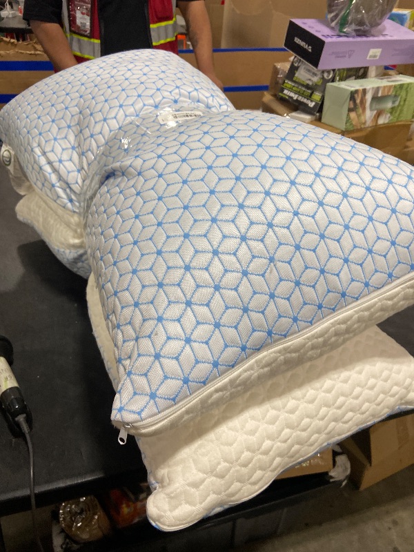 Photo 1 of **USED** Love Attitude Shredded Memory Foam Pillows King Size Set of 2, Cooling Pillow Firm and Soft Adjustable for Side Back Stomach Sleepers