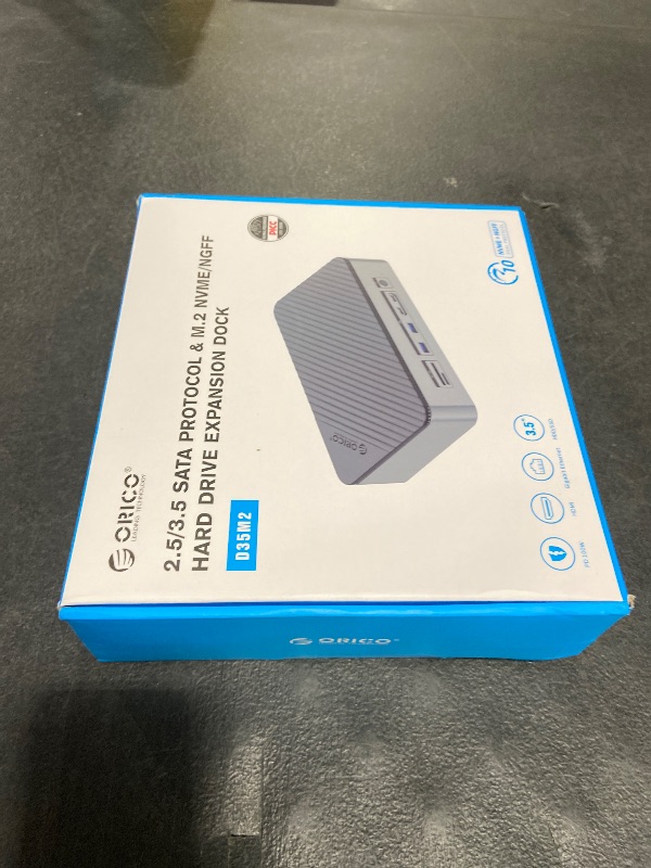 Photo 1 of ORICO 12-in-1 USB-C Docking Station with Dual-Slot SSD Enclosure, Supports M.2 NVMe/SATA & 2.5"/3.5" SATA Drive Up to 26TB, 10Gbps USB Ports, 4K HDMI@60Hz, Compatible with Windows/mac OS