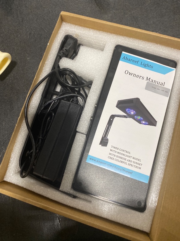 Photo 1 of Ahareef 60W Full Spectrum Reef LED Light for Coral – Dimmable Saltwater Aquarium Light for SPS & LPS with Sunrise, Sunset & Moonlight – Nano Reef Tank 20–36" Up to 60 Gallons