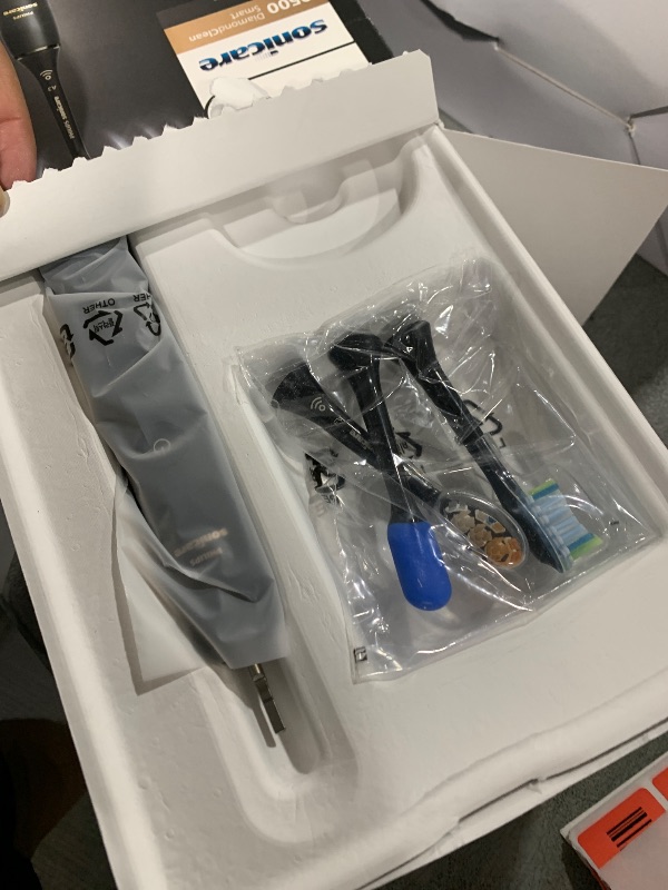 Photo 1 of Philips Sonicare DiamondClean Smart 9500 Electric Toothbrush, Sonic Toothbrush with App, Pressure Sensor, Brush Head Detection, 5 Brushing Modes and 3 Intensity Levels, Black, Model HX9923/11