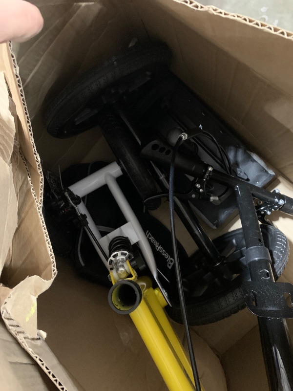 Photo 1 of BlessReach Economy Steerable Knee Walker - Compact Crutch Alternative for Foot Injuries with Dual Braking System (Yellow)