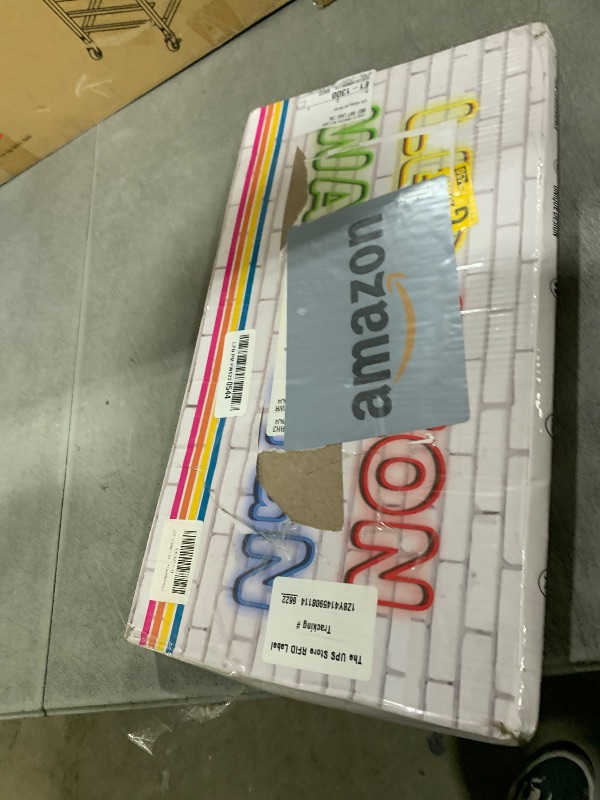 Photo 1 of JFLLamp Lottery Neon Signs for Wall Decor Neon Lights for Business Led Signs Suitable for Lottery Store Convenience Stores Supermarkets Office Bar Pub 5V Power Adapter 16.1 * 9 Inch(Red + Azure)