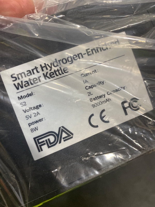 Photo 1 of 2026 PUREPEBRIX Pro Hydrogen Water Pitcher - 72oz Large Hydrogen Water Generator - 3000 PPB SPE/PEM Machine - 9000mAh - Ideal Wellness Gift for Family & Home (Black)