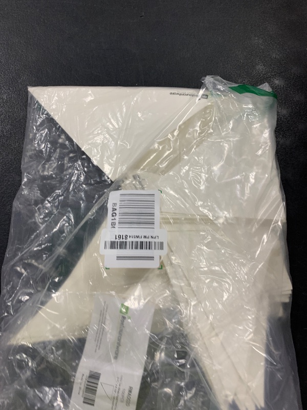 Photo 1 of Restaurantware Conetek 10-Inch Eco-Friendly White Finger Food Cones: Perfect for Appetizers - Food-Safe Paper Cone - Disposable and Recyclable - 100-CT