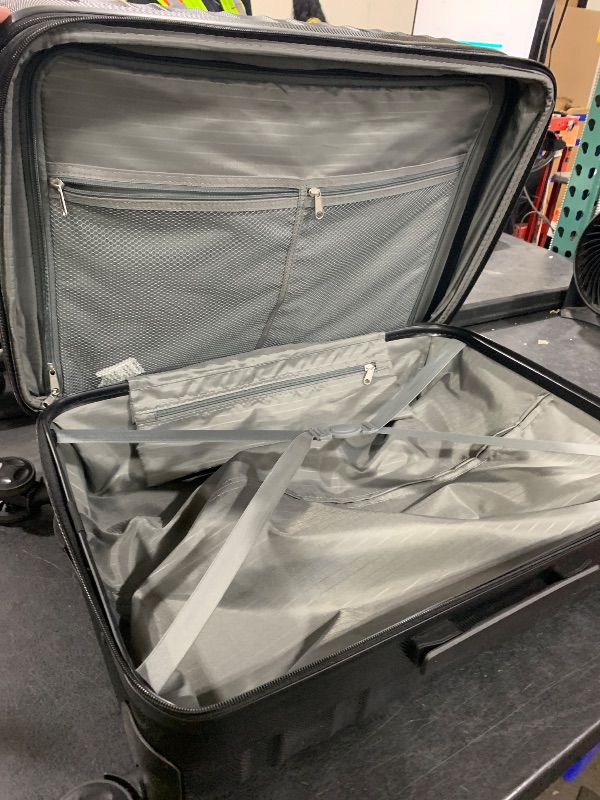 Photo 1 of Amazon Basics 26" Hardside Medium Checked Luggage, Expandable For Up to 15% More Space, With Scratch-Resistant Surface, Four Multi-directional Wheels, Black