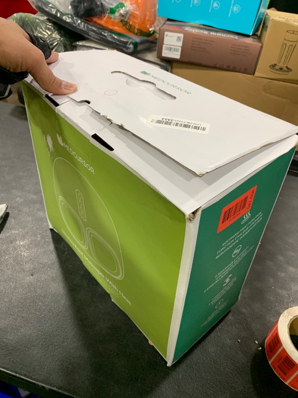 Photo 1 of Medcursor Foot Massager with Heat - Shiatsu Feet Massage Machine Delivers Relief for Tired Muscles & Plantar, Deep Kneading Therapy, Multi-Level Settings for Home, Office Use, Size up to 13"