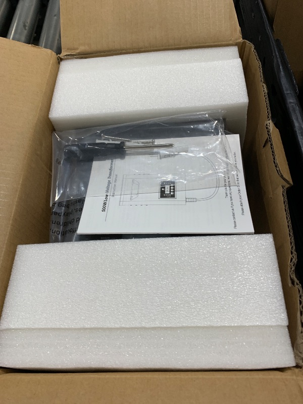 Photo 1 of LoyeeBlis 500W Low Voltage Landscape Transformer with Timer & Photocell for Landscape Lighting, 120V to 12V/15VAC Weatherproof, Stainless Steel, Smart Low Voltage Transformers for Outdoor Garden