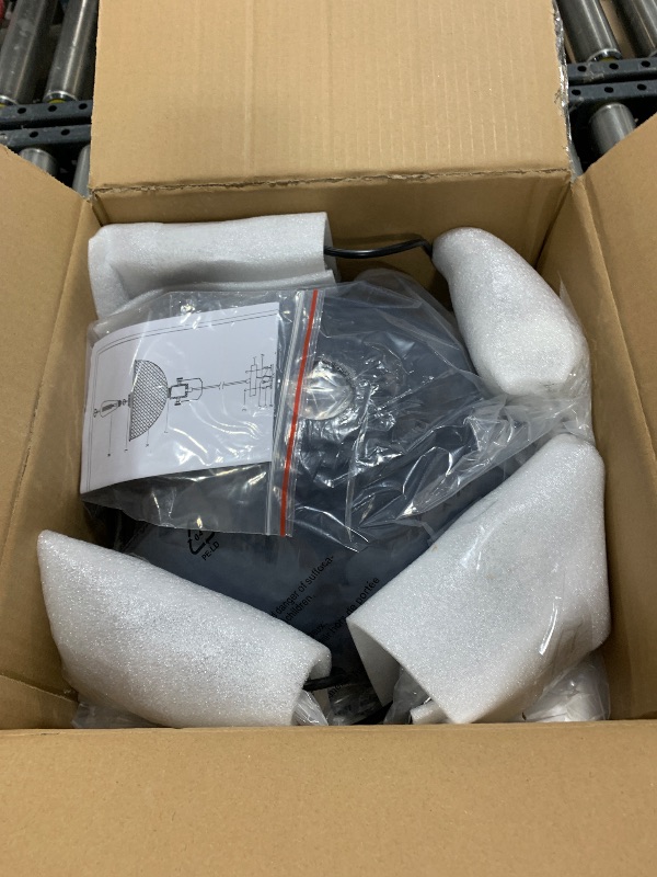 Photo 1 of ALAISLYC 12 Inch Blue Pendant Lights Hammered Matte Pendant Lights for Kitchen Island Industrial Farmhouse Adjustable Height Dome Hanging Light Fixtures for Barn, Dining Room 3 Packs