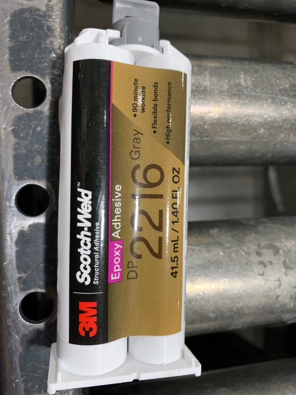 Photo 1 of 3M Scotch-Weld Epoxy Adhesive DP2216, Gray, 41.5 mL Duo-Pak, 12 ea/Case