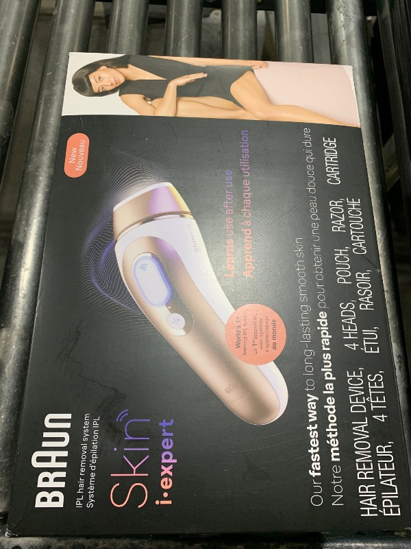 Photo 1 of Braun Smart IPL, Skin i·Expert Pro 7, VOGUE's Best Hair Removal Device, IPL Hair Removal for Women and Men, Permanent Laser Hair Reduction At-Home, World's 1st Smart App, 4 Heads, IPL7387